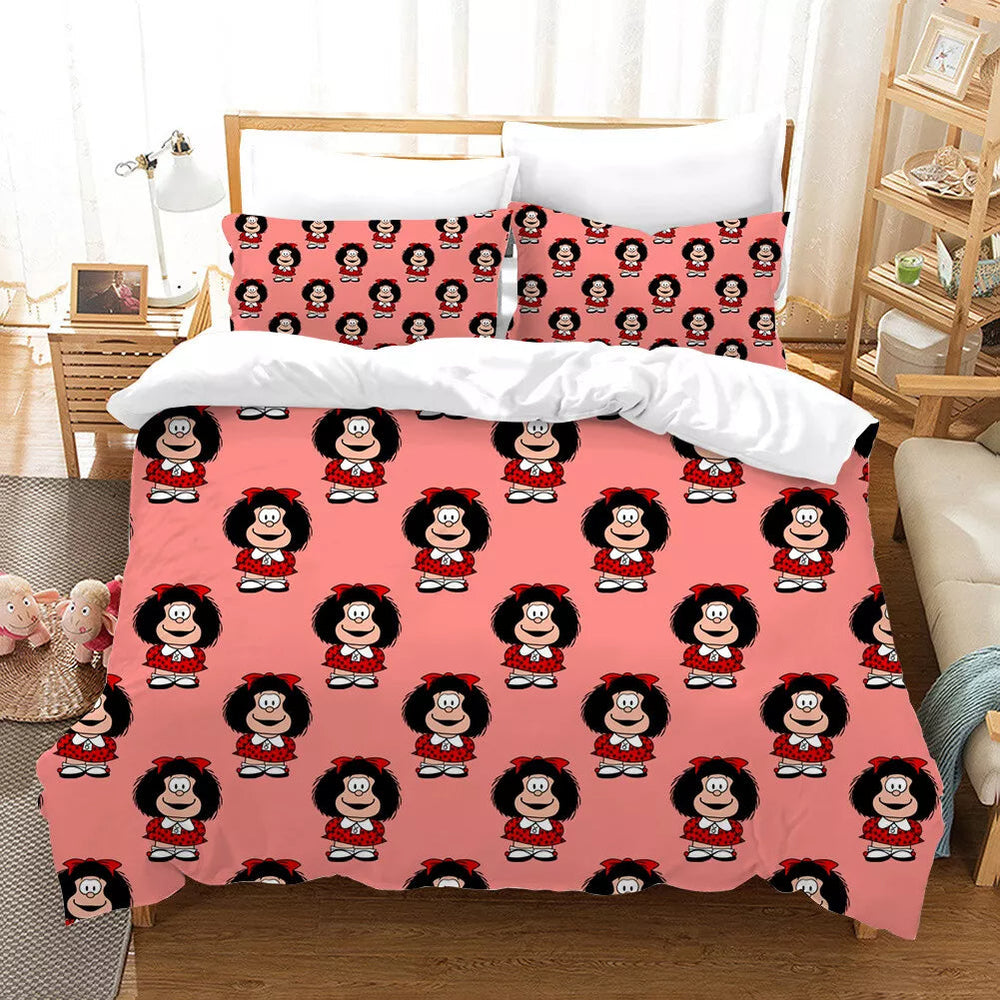 Mafalda Bedding Set Pattern Quilt Cover Without Filler (Online Order Only)
