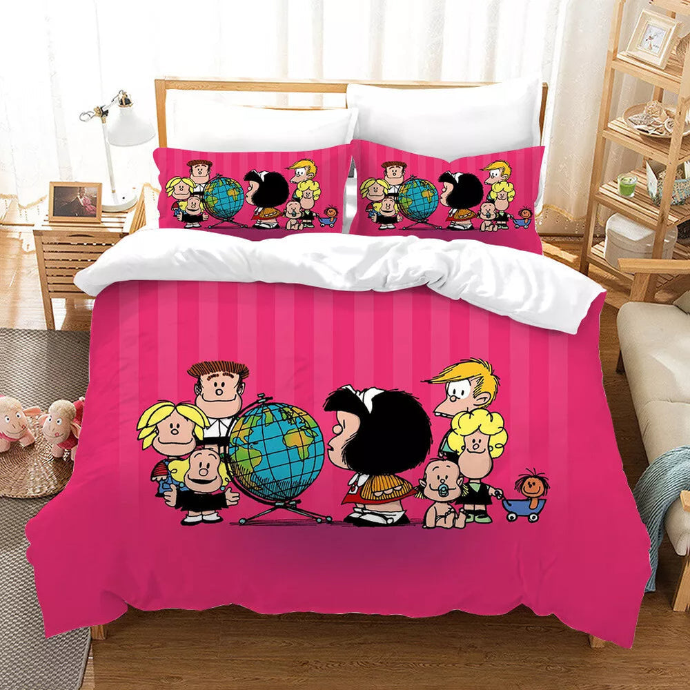 Mafalda Bedding Set Pattern Quilt Cover Without Filler (Online Order Only)