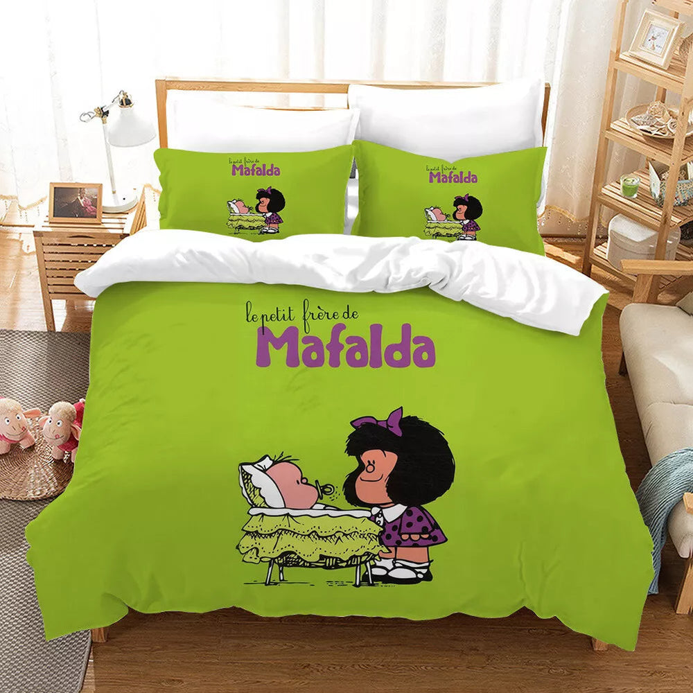 Mafalda Bedding Set Pattern Quilt Cover Without Filler (Online Order Only)