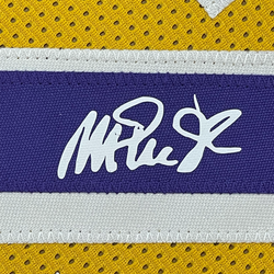 Framed Facsimile Autographed Earvin Magic Johnson 35x39 Los Angeles LA Yellow Reprint Laser Auto Basketball Jersey (ONLINE ORDER ONLY)