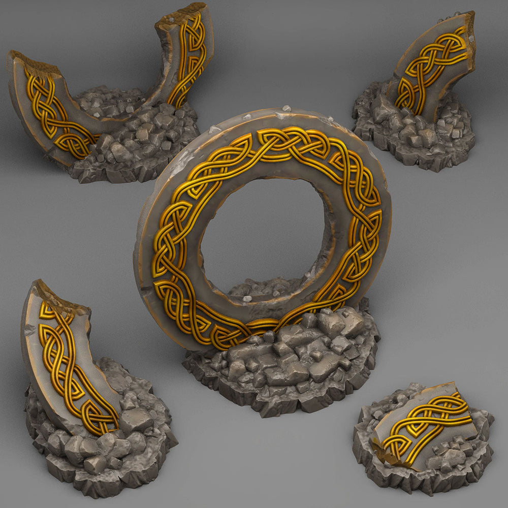 3D Printed Fantastic Plants and Rocks Magic Dwarf Ruins 28mm - 32mm D&D Wargaming (Online Only)