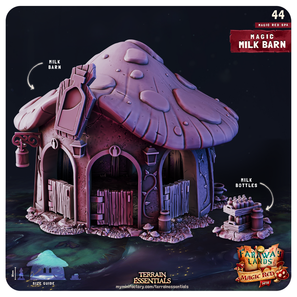 3D Printed Cast n Play Red Magic Spa Set 28mm 32mm D&D (Online Only)