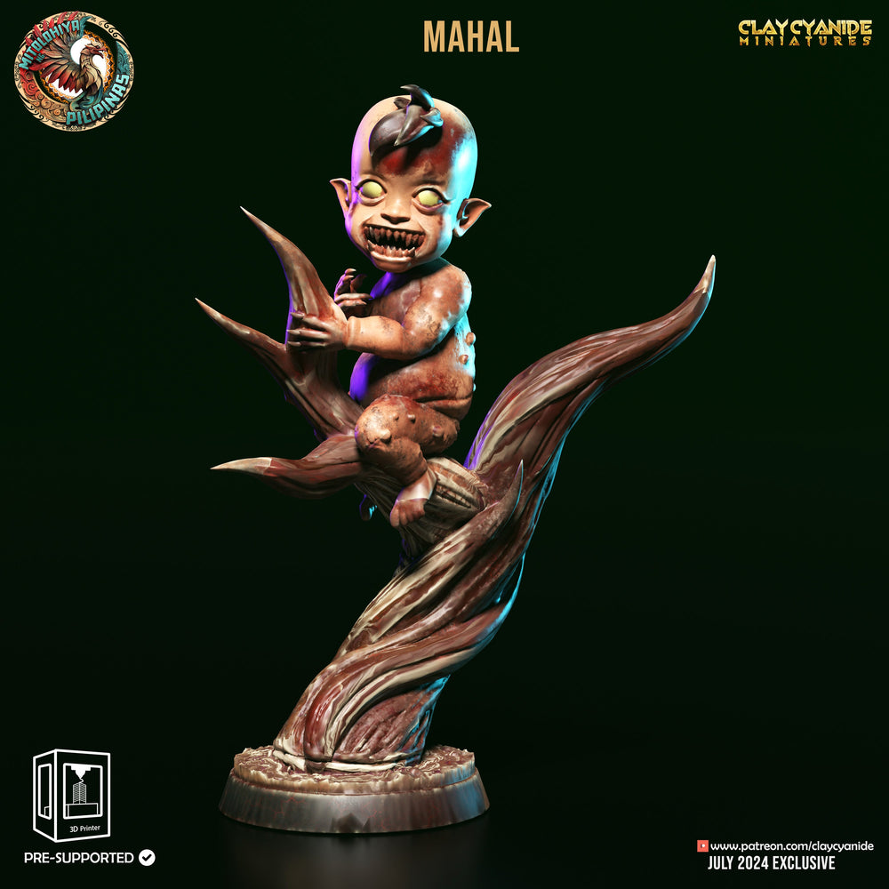 3D Printed Clay Cyanide Tiyanak Philippine Mythology 28 32 mm D&D (Online Only)