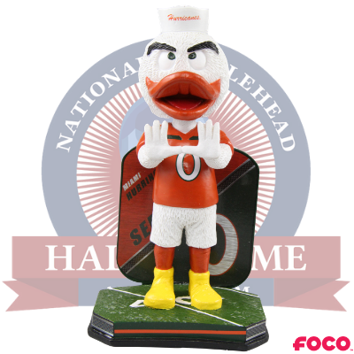 Sebastian the Ibis Miami Hurricanes Mascot Bobblehead (ONLINE ORDER ONLY)