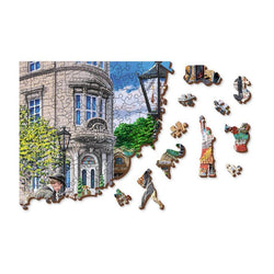 Main Street 400 Piece Wood Jigsaw Puzzle Wooden City (ONLINE ORDER ONLY)