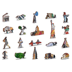 Main Street 400 Piece Wood Jigsaw Puzzle Wooden City (ONLINE ORDER ONLY)