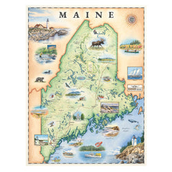 Maine 1000 Piece Jigsaw Puzzle Xplorer Maps (ONLINE ORDER ONLY)