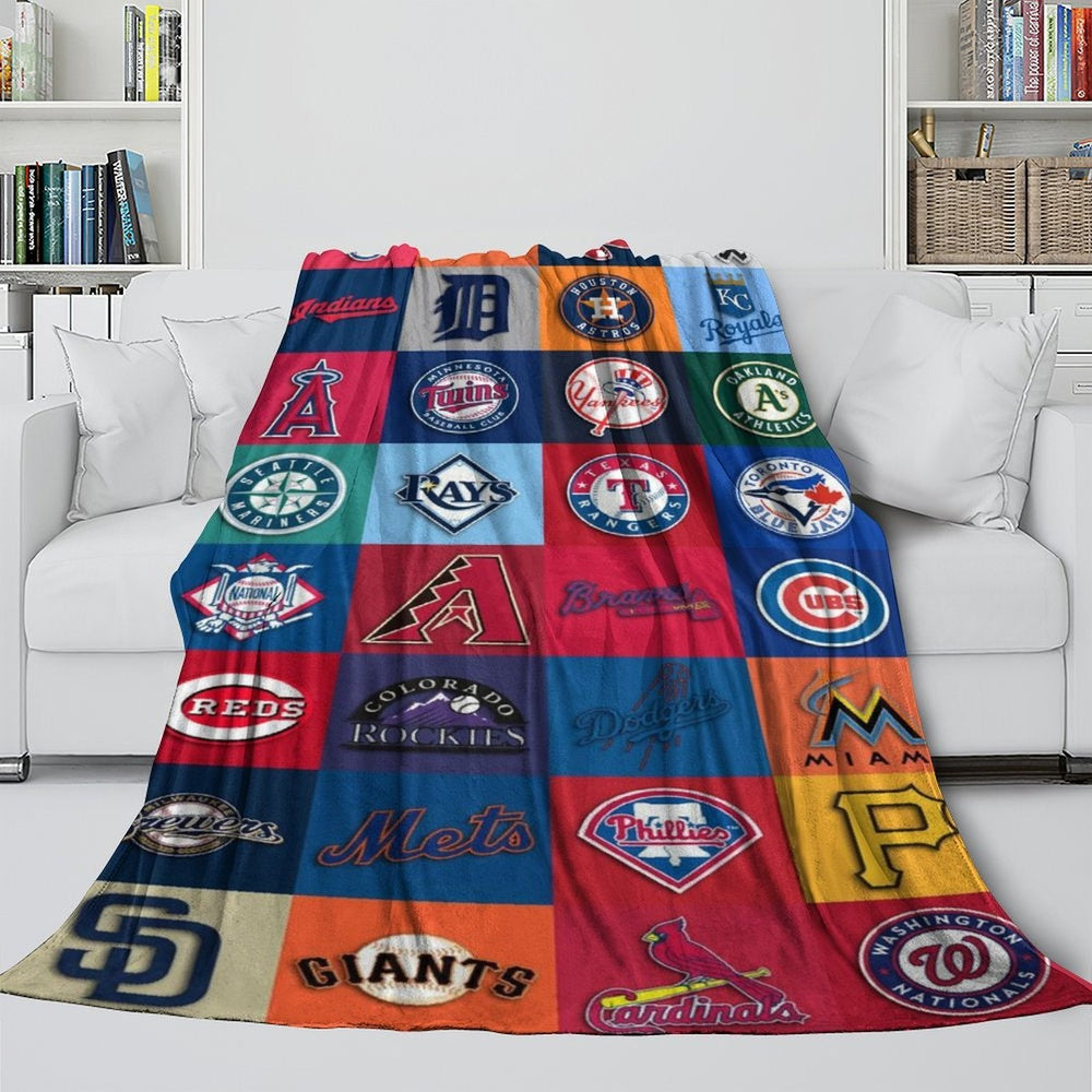Major League Baseball MLB Blanket Flannel Throw Room Decoration