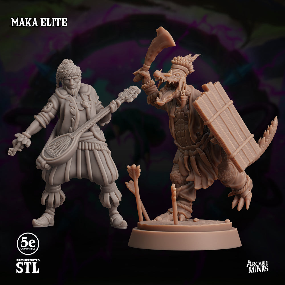 3D Printed Sordane Publishing Maka Elite Moonsoon 28 32mm D&D (Online Only)