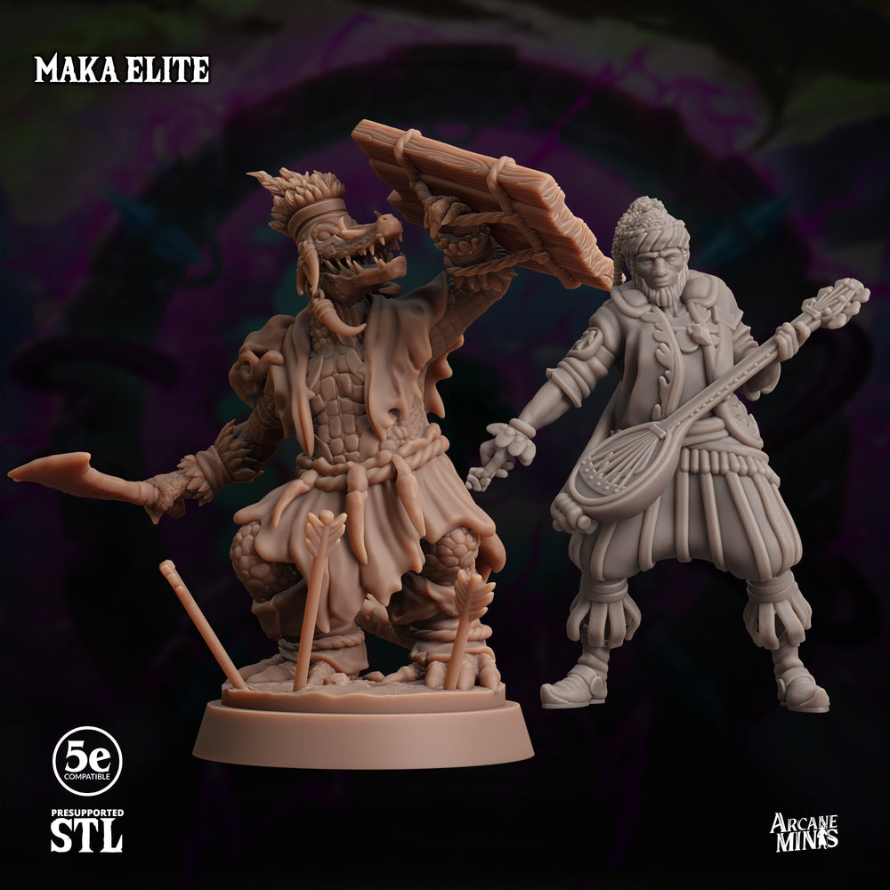 3D Printed Sordane Publishing Maka Elite Moonsoon 28 32mm D&D (Online Only)