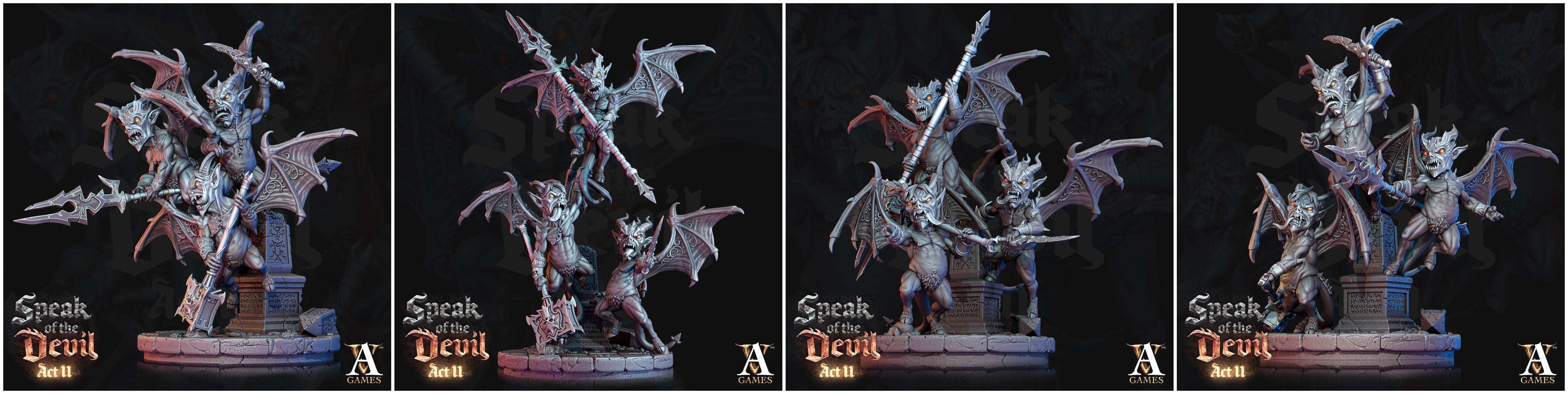 3D Printed Archvillain Games Malignants Speak of the Devil Act II 28 32mm D&D (Online Only)