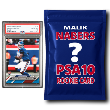 Malik Nabers PSA 10 Graded Football Rookie Card Mystery Pack (ONLINE ORDER ONLY)