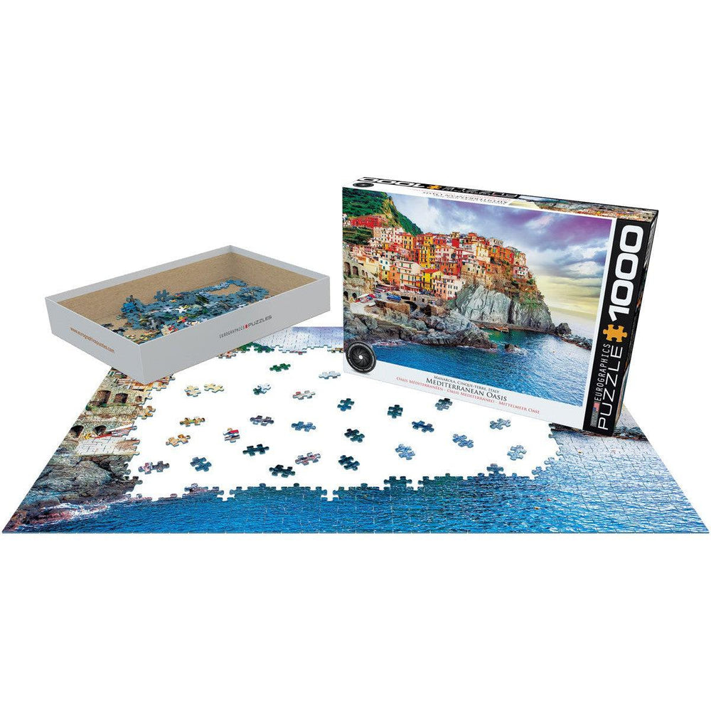 Manarola Cinque Terre Italy Mediterran 1000 Piece Jigsaw Puzzle Eurographics (ONLINE ORDER ONLY)