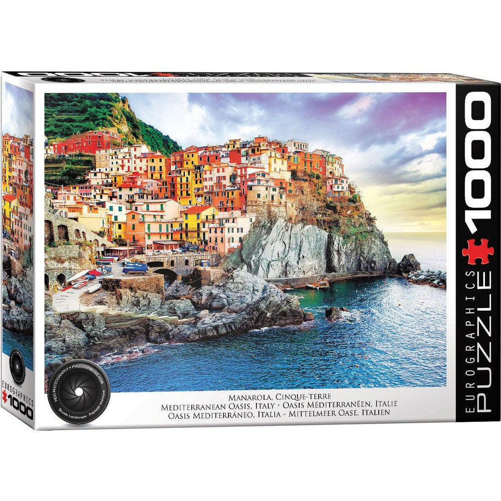 Manarola Cinque Terre Italy Mediterran 1000 Piece Jigsaw Puzzle Eurographics (ONLINE ORDER ONLY)