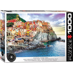 Manarola Cinque Terre Italy Mediterran 1000 Piece Jigsaw Puzzle Eurographics (ONLINE ORDER ONLY)