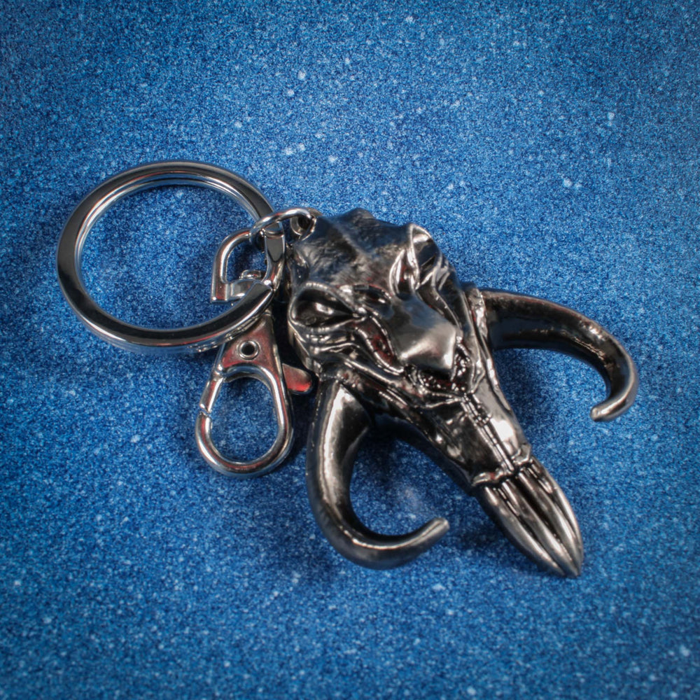 Mandalorian Mythosaur Skull (Star Wars) Large Pewter Keychain (Online Order Only)