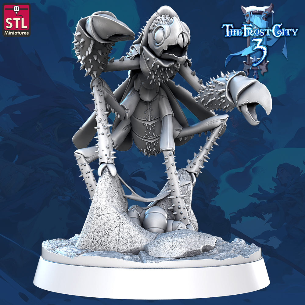 3D Printed STL Miniatures Mantodeus Core Characters The Frost City 3 28 - 32mm War Gaming D&D (Online Only)