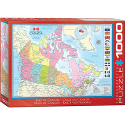Map of Canada 1000 Piece Jigsaw Puzzle Eurographics (ONLINE ORDER ONLY)