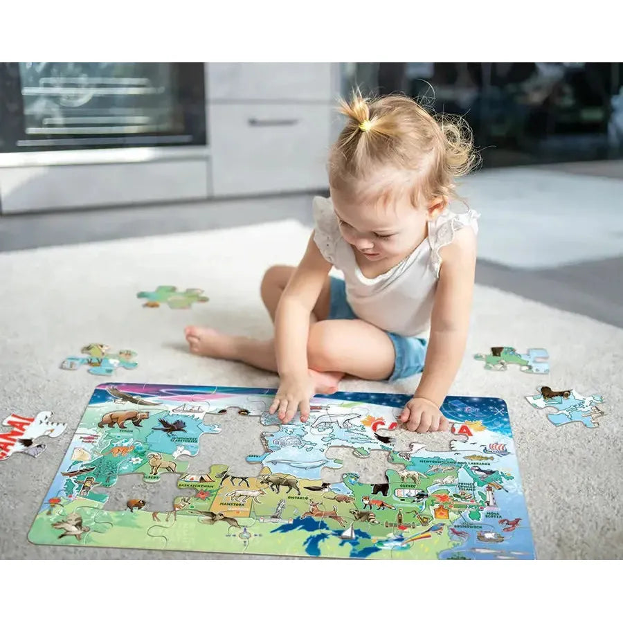 Map of Canada 35 Piece Floor Jigsaw Puzzle Cobble Hill (ONLINE ORDER ONLY)