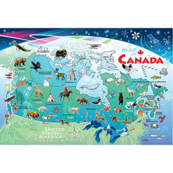 Map of Canada 48 Piece Floor Jigsaw Puzzle Cobble Hill (ONLINE ORDER ONLY)