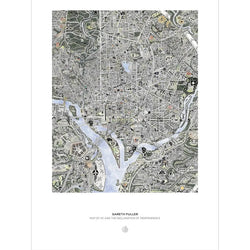 Map of DC & Declaration of Independence 1000 Piece Jigsaw Puzzle Pomegranate