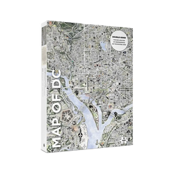Map of DC & Declaration of Independence 1000 Piece Jigsaw Puzzle Pomegranate