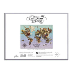 Map of Endangered Species 1500 Piece Jigsaw Puzzle Galison (ONLINE ORDER ONLY)