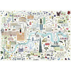 Map of London 1000 Piece Jigsaw Puzzle Gibsons
