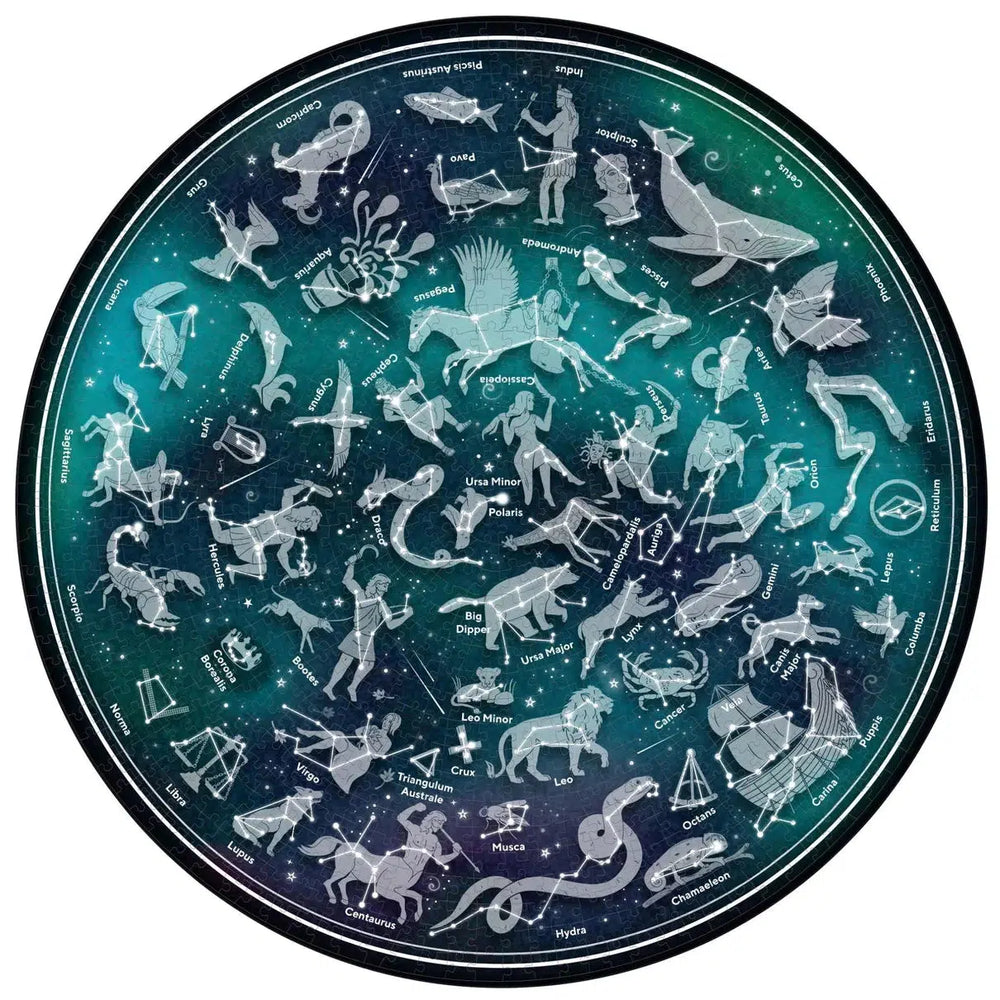 Map of the Stars 1000 Piece Round Jigsaw Puzzle Ridley (ONLINE ORDER ONLY)