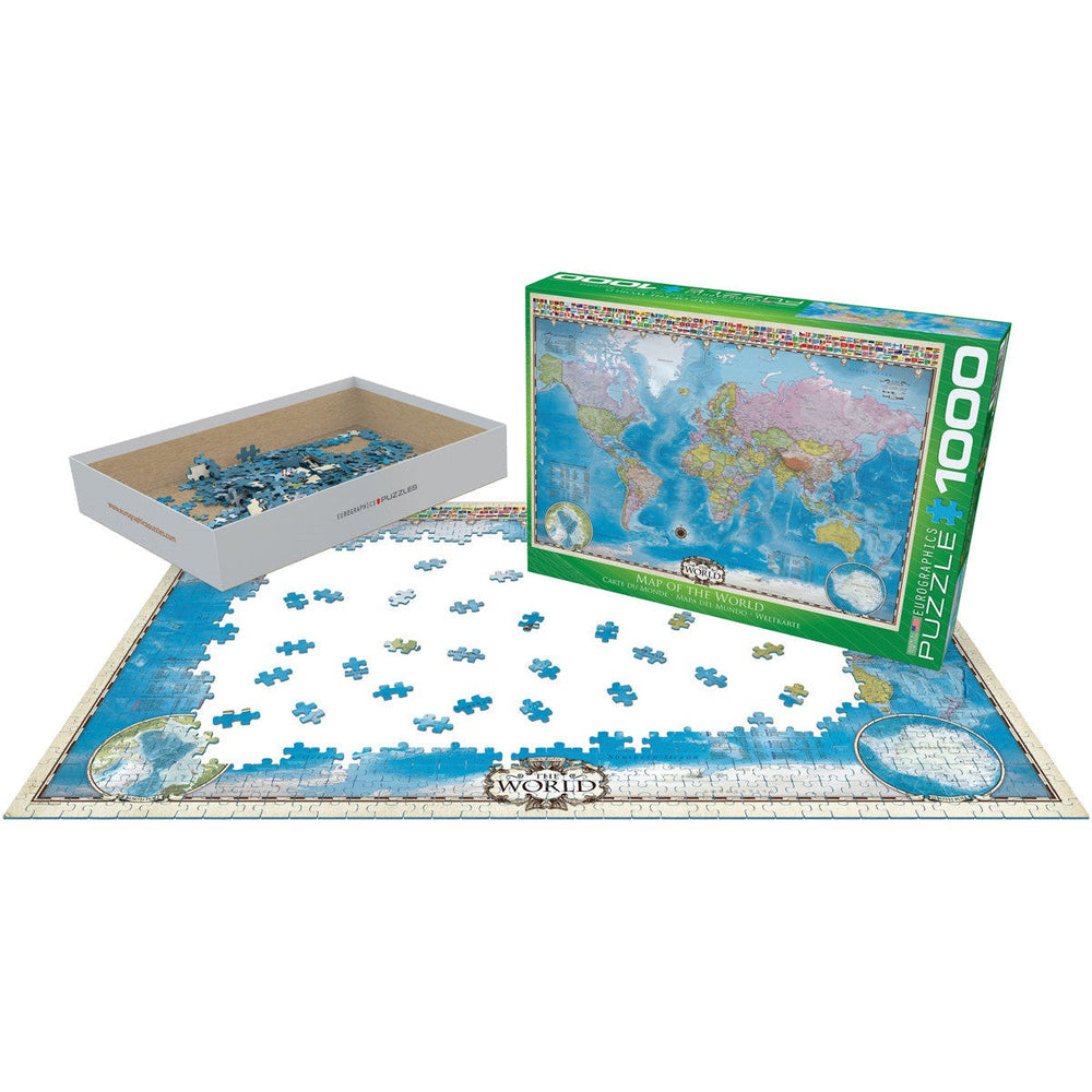 Map of the World 1000 Piece Jigsaw Puzzle Eurographics (ONLINE ORDER ONLY)