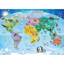 Map of the World 35 Piece Tray Jigsaw Puzzle Cobble Hill (ONLINE ORDER ONLY)