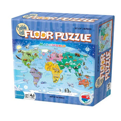 Map of the World 48 Piece Floor Jigsaw Puzzle Cobble Hill (ONLINE ORDER ONLY)