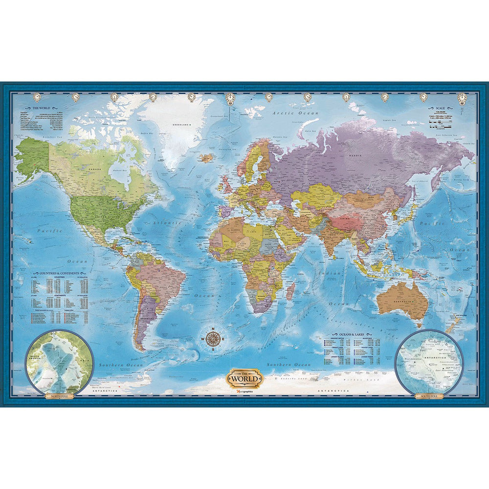 Map of the World 5000 Piece Jigsaw Puzzle Eurographics (ONLINE ORDER ONLY)