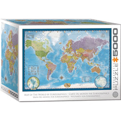 Map of the World 5000 Piece Jigsaw Puzzle Eurographics (ONLINE ORDER ONLY)