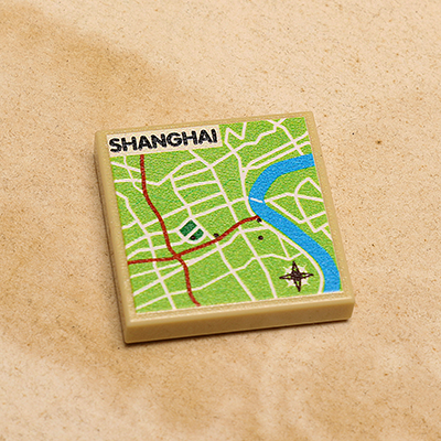 B3 Customs® Shanghai, China Map (2x2 Tile) (Online Order Only)
