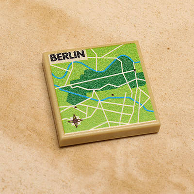 B3 Customs® Berlin, Germany Map (2x2 Tile) (Online Order Only)