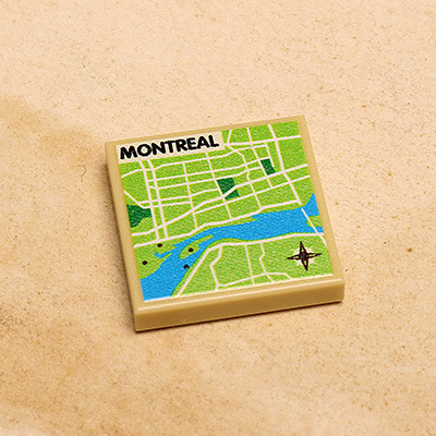 B3 Customs® Montreal, Canada Map (2x2 Tile) (Online Order Only)