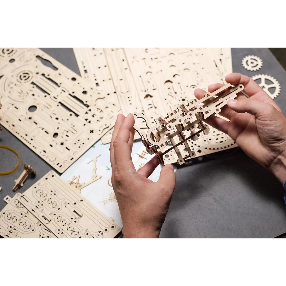 Marble Run Stepped Hoist 3D Wood Model Kit UGEARS (ONLINE ORDER ONLY)