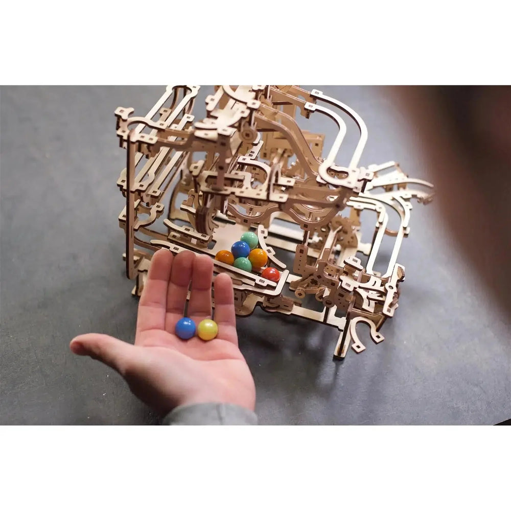 Marble Run Tiered Hoist 3D Wood Model Kit UGEARS (ONLINE ORDER ONLY)