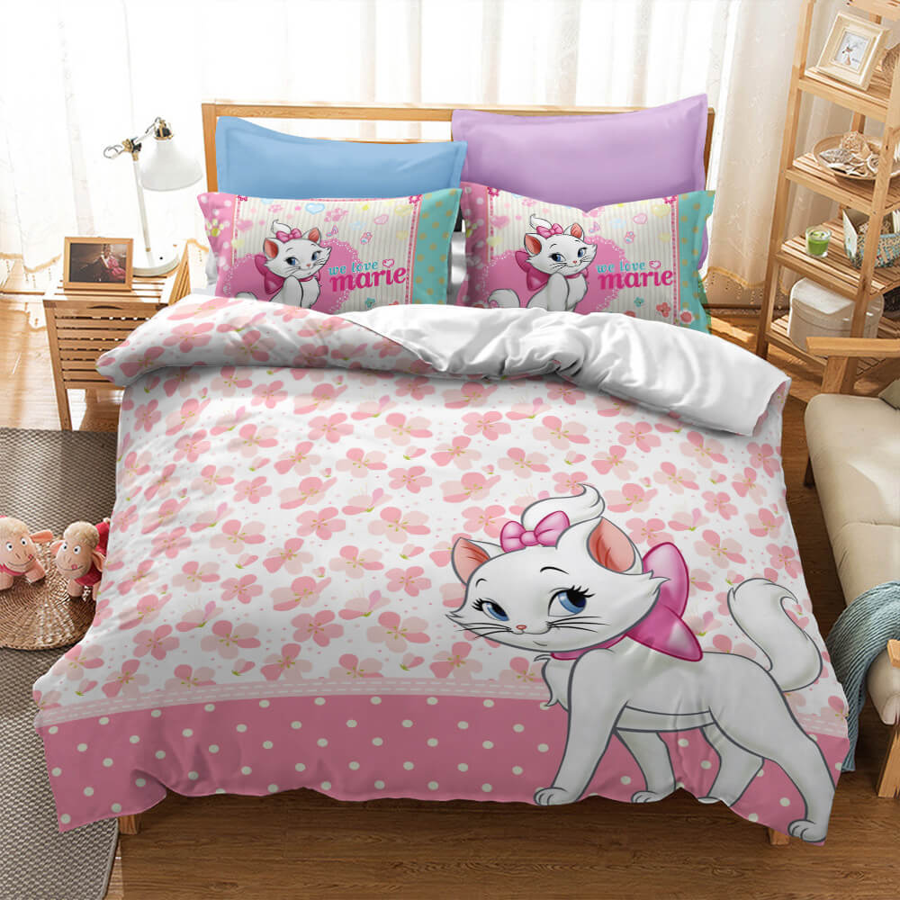 Marie Cat Bedding Sets Pattern Quilt Cover Without Filler (Online Order Only)
