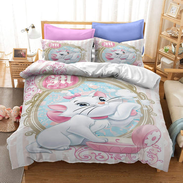 Marie Cat Bedding Sets Pattern Quilt Cover Without Filler (Online Order Only)