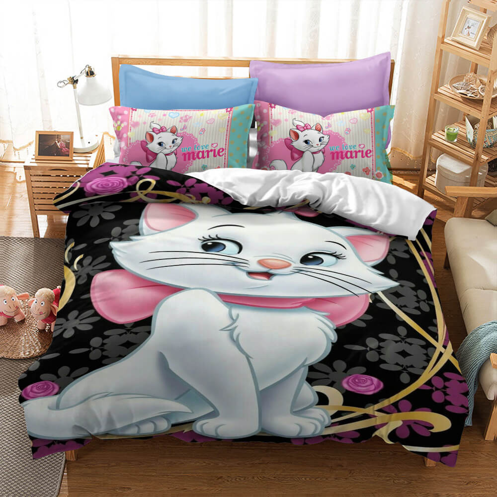 Marie Cat Bedding Sets Pattern Quilt Cover Without Filler (Online Order Only)