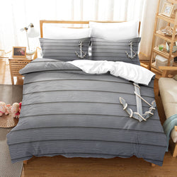 Marine Anchor Bedding Set Quilt Cover Room Decoration (Online Order Only)
