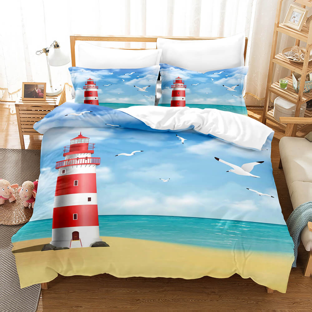 Marine Anchor Bedding Set Quilt Cover Room Decoration (Online Order Only)