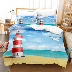Marine Anchor Bedding Set Quilt Cover Room Decoration (Online Order Only)