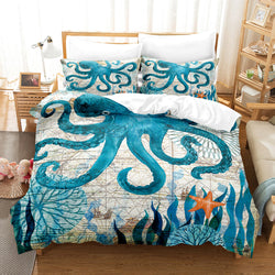 Marine Animal Bedding Set Quilt Cover Without Filler (Online Order Only)