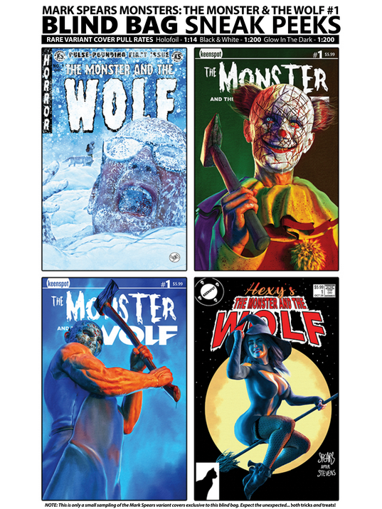 Mark Spears Monsters The Monster & The Wolf #1 A Mark Spears Blind Bag (10/08/2025) Ex Posse 5 PACK (ONLINE ORDER ONLY)
