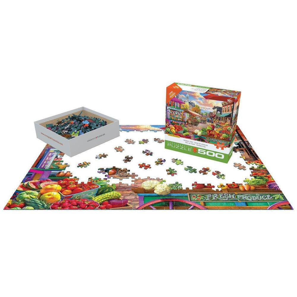 Market Time 500 Piece Jigsaw Puzzle Eurographics (ONLINE ORDER ONLY)