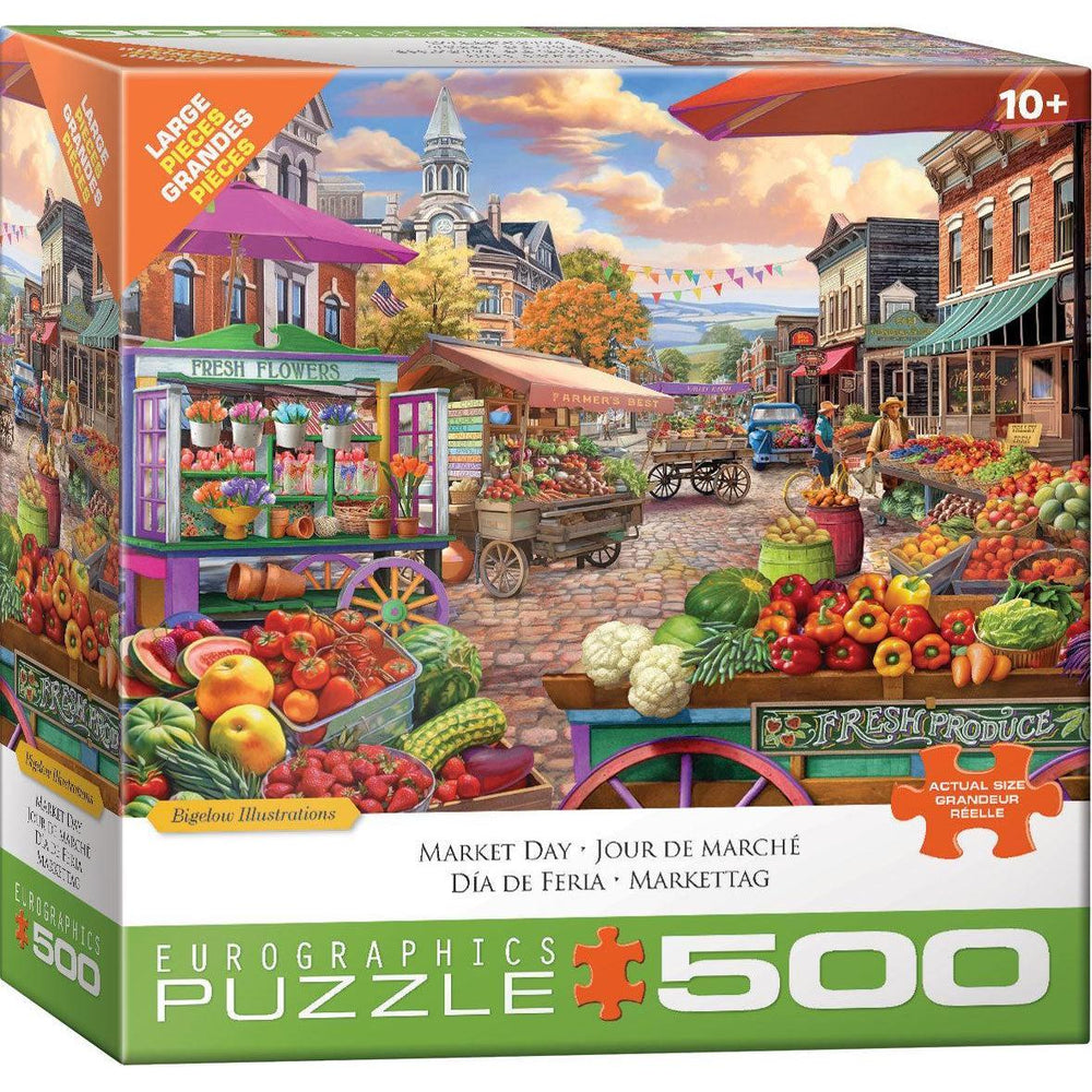Market Time 500 Piece Jigsaw Puzzle Eurographics (ONLINE ORDER ONLY)