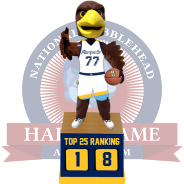 Marquette Golden Eagles Basketball Top 25 Ranking Tracker Bobblehead (Presale) (ONLINE ORDER ONLY)